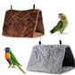 Magnoloran 2 Pack Warm Bird Nest House Plush Birds Hut Bed Hanging Hammock Sleeping Bed Plush Hanging Snuggle Cave for Pet Parrot Parakeet Cockatiel Conure Cockatoo African Grey Macaw (Brown&Grey)