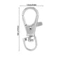 Pssopp 12Pcs Pet Birds Cage Metal Hook Clip, Iron Anti Escape Pet Bird Cage Door Buckle Lock Claw Snap Hook for Home Use Pet Supplies