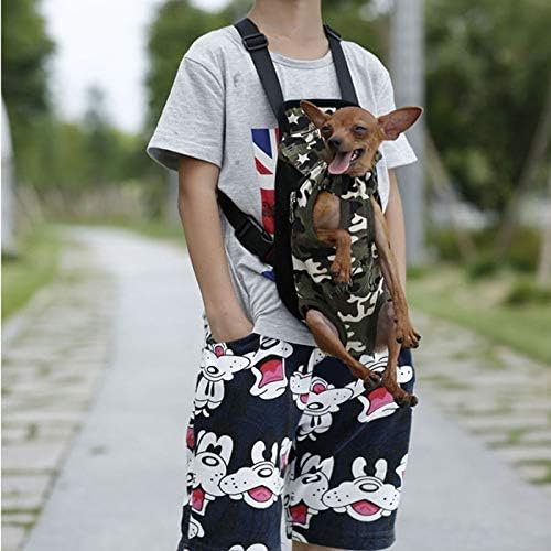 yelesley Pet Dog Carrier Backpack Mesh Camouflage Outdoor Travel Products Breathable Shoulder Handle Bags for Small Dog Cats (S, Camouflage)