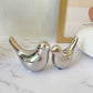 ITrixgan Small Silver Birds Shelf Decor Modern Style Figurine Cute Table Top Animal Decorations for Living Room, Bedroom, Office Desktop, Cabinets