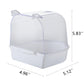 IBWell Clear Bird Bath for Small Birds Parakeet Cage Accessories - Suitable for Cockatiels and Parakeets