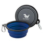Collapsible Dog Bowls for Travel, 2-Pack Dog Portable Water Bowl for Dogs Cats Pet Foldable Feeding Watering Dish for Traveling Camping Walking with 2 Carabiners, BPA Free