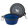 Collapsible Dog Bowls for Travel, 2-Pack Dog Portable Water Bowl for Dogs Cats Pet Foldable Feeding Watering Dish for Traveling Camping Walking with 2 Carabiners, BPA Free