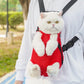 Pet Carrier Backpack - Adjustable Pet Front Cat Dog Carrier Backpack Travel Bag,Legs Out,Easy-Fit for Traveling Hiking Camping for Small Medium Dogs (Red, Large)