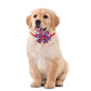 Spring Summer Dog Bow Ties 3.2" Bow Butterfly pet Ties Dog Ties Collar fit for Small and Middle Size pet (4th of July Pinwheel)