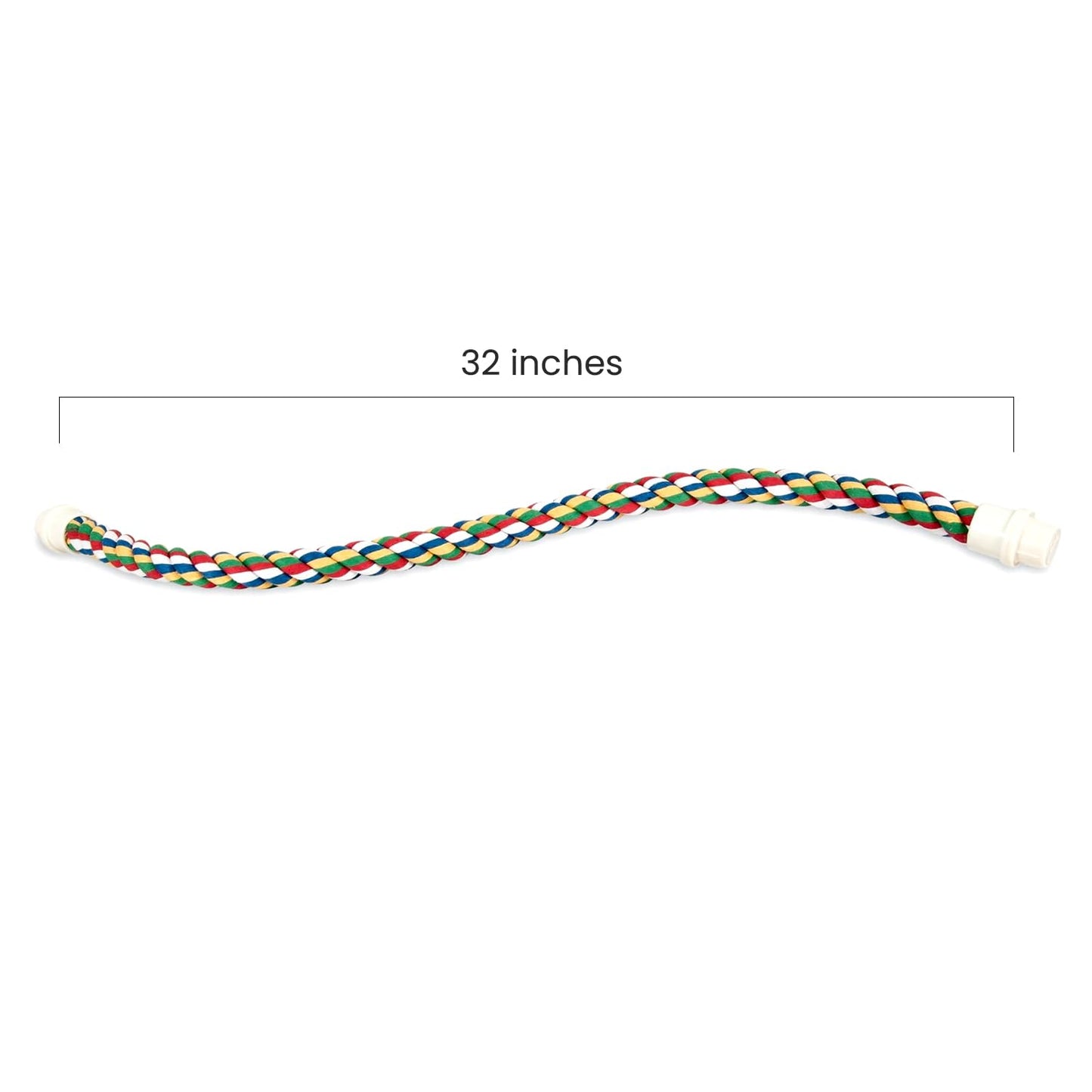 JW Pet Comfy Perch For Birds Flexible Multi-color Rope, Medium - 32" Length