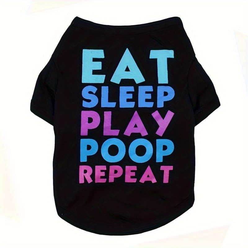 Dog Shirt for Small Medium Large Dogs Dog T-Shirt Breathable with Text XS