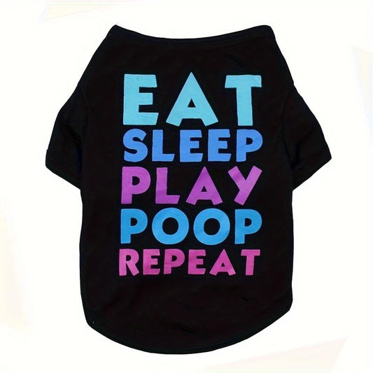 Dog Shirt for Small Medium Large Dogs Dog T-Shirt Breathable with Text XS