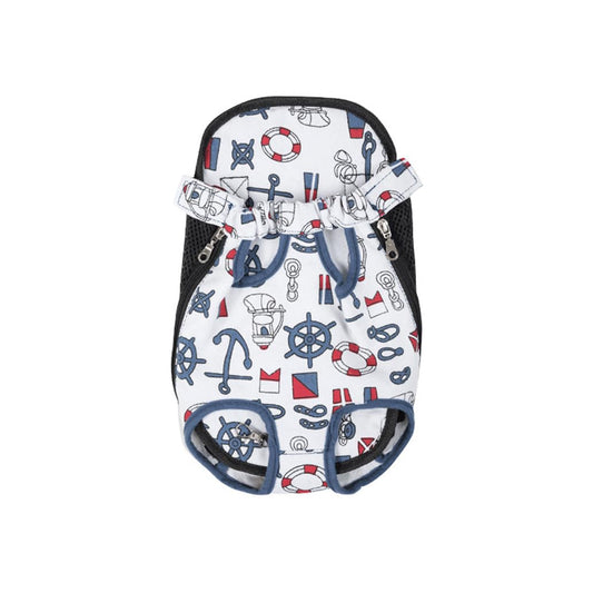 Leconpet Pet Carrier Backpack, Legs Out Adjustable Pet Front Cat Dog Carrier Backpack, Easy-Fit Dog Travel Backpack Carrier for Hiking Camping for Small Medium Puppies Cats (S, Cartoon Ship)
