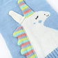 Unicorn Costume for Pets Holiday Festive Dog Clothes Sweater for Large Dogs Girl, Blue X-Large (19" Back Length)