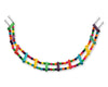DS. DISTINCTIVE STYLE Bird Ladder Toys Coloured Flexible Parrot Swing Bridge Wooden Cockatiel Cage Hanging Climbing Ladder