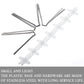 LOEK Pigeon Spikes, Bird Spikes,The Bird Thorn Bird Deterrent, Spikes Stainless Steel, Anti Bird Spikes, for Fence Roof Window Bird Deterrent Spikes, Bird Spikes for Pigeons and Other Small Birds