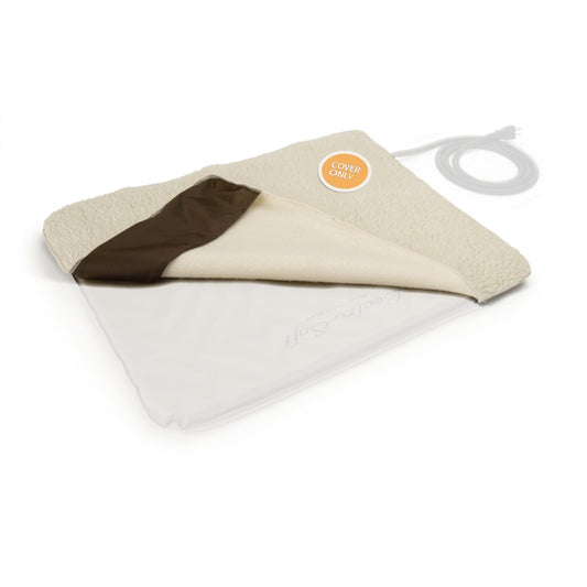 K&H Pet Products Lectro-Soft Outdoor Heated Dog & Cat Bed Replacement Cover, Fits K&H Lectro-Soft Medium Beds (Heated Bed Sold Separately), Machine Washable Soft Fleece Cover - 24 X 19in