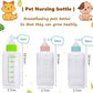 Cassielhouse Pet Feeding Bottle,pet Feeding Tool,Pet Syringe,Pet Nursing kit,Pet Puppy Bottles,Pet Pill Shooter Dispenser,Dog cat Feeding Bottle,Small Animal Silicone Nipples