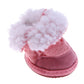 Small Dog Winter Booties, Cold Weahter Dog Shoes for Small Dogs, Boots for Cats, Yorkie, Chihuahua Cozy Boots Pink Size 2