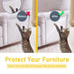 Cat Scratcher for Indoor Cats - 12x17 Inches, 8 PCS Furniture Protector, Wide Double Side Anti-Scratch Deterrent Tape, Pet Scratch Pad for Pretector Couch, Door, Wall, Carpet