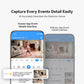 2K AI Security Camera Indoor, Baby Monitor Pet Camera 360° for Home Security, 2.4/5GHz Wi-Fi 6, 2-Way Audio, Smart Motion Tracking, IR Night Vision, Fire Detection, Cloud Storage C10