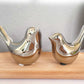 ITrixgan Small Silver Birds Shelf Decor Modern Style Figurine Cute Table Top Animal Decorations for Living Room, Bedroom, Office Desktop, Cabinets