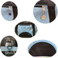 ZaneSun Cat Carrier,Soft-Sided Pet Travel Carrier for Cats,Dogs Puppy Comfort Portable Foldable Pet Bag Airline Approved (Small Blue)