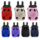 Pet Carrier Backpack - Adjustable Pet Front Cat Dog Carrier Backpack Travel Bag,Legs Out,Easy-Fit for Traveling Hiking Camping for Small Medium Dogs (Red, Large)