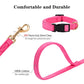 No Pull Dog Harness- Lightweight, Soft, Adjustable Small Harness Collar and Leash Set, Suitable for Cats Puppy Small and Medium-Sized Dog Outdoor Training and Running (hotpink, XXS)