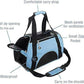 ZaneSun Cat Carrier,Soft-Sided Pet Travel Carrier for Cats,Dogs Puppy Comfort Portable Foldable Pet Bag Airline Approved (Small Blue)