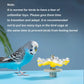 ZBJBinCH Windmill Roller Parrot Toy Bird Toys Bird Cage Accessories Parakeet Toy Chewing Toy for Conure Cockatiel Budgies Lovebird Parrotlet Sun Conure Budgie Mini Macaw Small Medium Birds (Yellow)