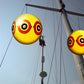 Bird-X Scare-Eye Balloon, Predator 3D Eye Balloons with Glaring Eyes and Bright Colors, Covers up to 6,000 sq. ft. Area, Pack of 1 Yellow Balloon
