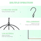 MIXXIDEA 3PK Hummingbird Perch, Hummingbird Swing with Metal Frame, Bird Swing with Wooden Dowel and Hanging Chain,Suitable for Hanging Indoor,Outdoor, Lawn,Patio,Garden