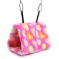Vktech® Plush Snuggle Bird Hammock Hanging Snuggle Cave Happy Hut Bird Parrot Hideaway Size M (23.5 * 22cm) (Pink)