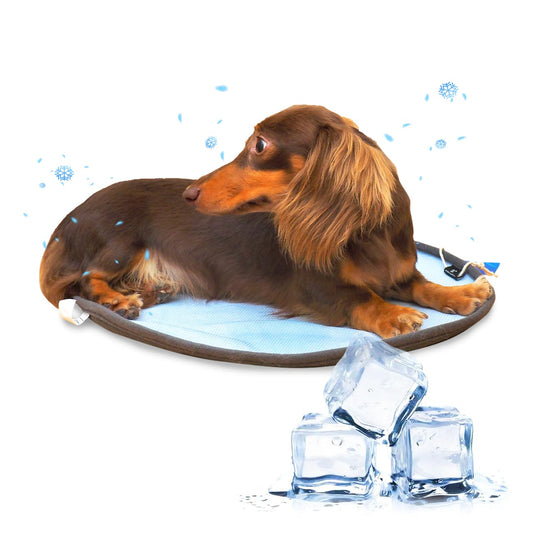 PEPPY BUDDIES Round Cooling Mat for Dos Reversible (Cool & Waterproof) Cooling pad for Dogs, Machine Washable- Ideal to Use it on Donut Beds,Sofa and Floor- Durable Eco Friendly Material