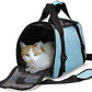ZaneSun Cat Carrier,Soft-Sided Pet Travel Carrier for Cats,Dogs Puppy Comfort Portable Foldable Pet Bag Airline Approved (Small Blue)