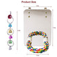 LOPERDEVE 7" Bird Mirror with Rope Perch Bird Toys Swing, Comfy Perch for Greys Amazons Parakeet Cockatiel Conure Lovebirds Finch Canaries