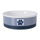 Bone Dry Paw & Patch Ceramic Pet Collection, Medium Bowl, 6x2", Nautical Blue