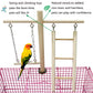 PINVNBY Bird Playground, Wood Parrot Play Gym Stand Perch Bird Cage Accessories for Small and Medium Parakeet Cockatiel Conure Love Birds Finch