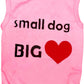 DERUILA Dog Clothes for Small Medium Puppy Girl Summer Shirt Costume for Chihuahua Yorkie Female Pet Outfits Sweatshirt Cat Clothing Pink Vest Apparel Accessories Ropa De Perros Pequeños Camisas para