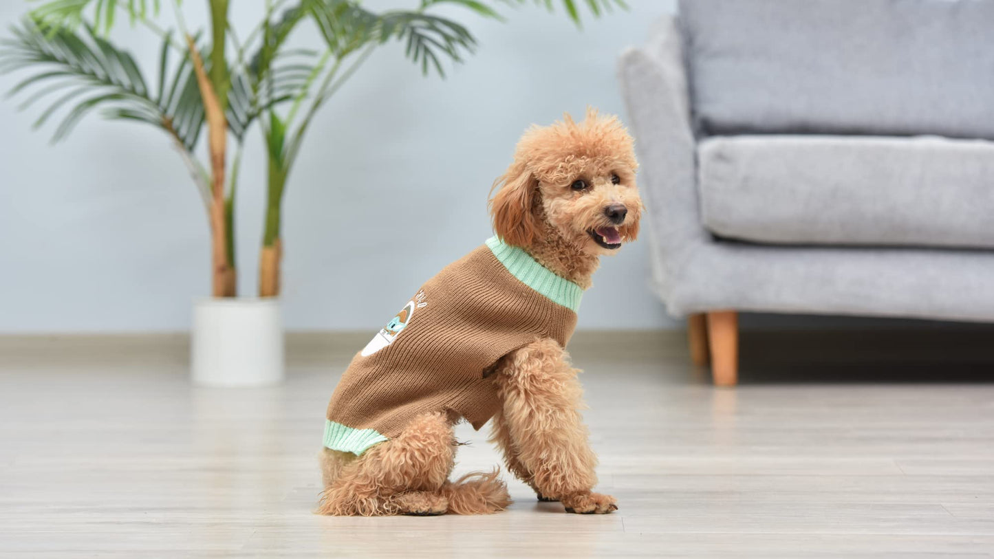 Star Wars Mandalorian The Child Dog Sweater - The Mandalorian & Grogu Pet Outerwear for Dogs - Officially Licensed Dog Apparel & Accessories, Size Medium