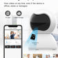 3MP PTZ Home Security Cameras, HD Night Vision 2.4G WiFi Baby Monitor Camera Indoor Remote Access via The App, Double Data Protection, Motion Detection, App Notifications, Two-Way Audio-3
