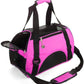 ZaneSun Cat Carrier,Soft-Sided Pet Travel Carrier for Cats,Dogs Puppy Comfort Portable Foldable Pet Bag Airline Approved (Small Rosered)