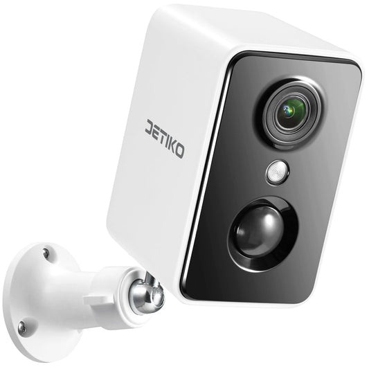 DETIKO Outdoor Camera Wireless, 2.4GHz WiFi Battery Cameras 2K Color Night Vision AI Motion Detection 2-Way Talk IP66 Waterproof Surveillance Cameras for Home Security Indoor Outdoor Works with Alexa