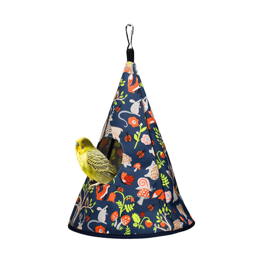 Parrot Cockatiel Warm House Bird Nest Bed All Season Hanging Hammock Birds Sleeping Bed Parrot Hideaway Bed Polyester Fabric Washable for Parakeet Cockatiels Budgies Lovebird