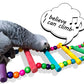 DS. DISTINCTIVE STYLE Bird Ladder Toys Coloured Flexible Parrot Swing Bridge Wooden Cockatiel Cage Hanging Climbing Ladder