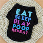 Dog Shirt for Small Medium Large Dogs Dog T-Shirt Breathable with Text XS