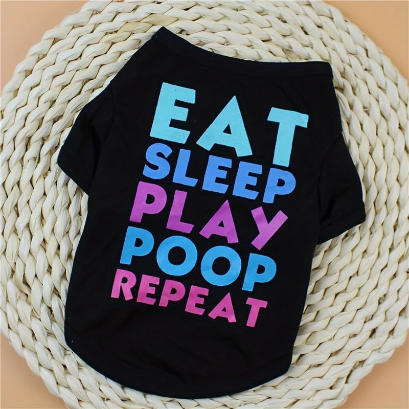 Dog Shirt for Small Medium Large Dogs Dog T-Shirt Breathable with Text XS