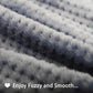 furrybaby Dog Blankets for Small Dogs & Cats for Couch, Reversible Flannel Blankets for Pets 24x32 Inch,Cat Blankets for Indoor Cats Washable (Blue)