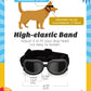 Lewondr Dog Sunglasses Small Breed Goggles UV Protection,Goggles for Small Dogs Eye Wear Protection with Adjustable Strap Windproof Anti-Fog Sunglasses for S-mall Doggy Doggie Glasses,Black