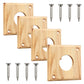 4 Pieces Bluebird House Predator Guard,Wooden Birdhouse Guard,Bird House Hole Protector Guard for Eastern Bluebird Box 1 1/2 Inch Opening