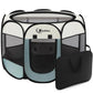 Siedihit Dog Cat Playpen, Puppy Pet Playpen Indoor for Small Dogs Tent Crates Cage Outdoor, Portable Pop Up Dog Kennel Playpen with Carrying Case for Dogs/Cats/Rabbits, Removable Zipper Top, Grey