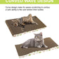 TIMHAKA Cat Scratching Board, Corrugate Cat Scratcher for Indoor Cats with Catnip, Cat Scratch Pad with Premium Scratch Textures Design, Cardboard Cat Scratcher with Double-Sided Usability (Pack of 2)