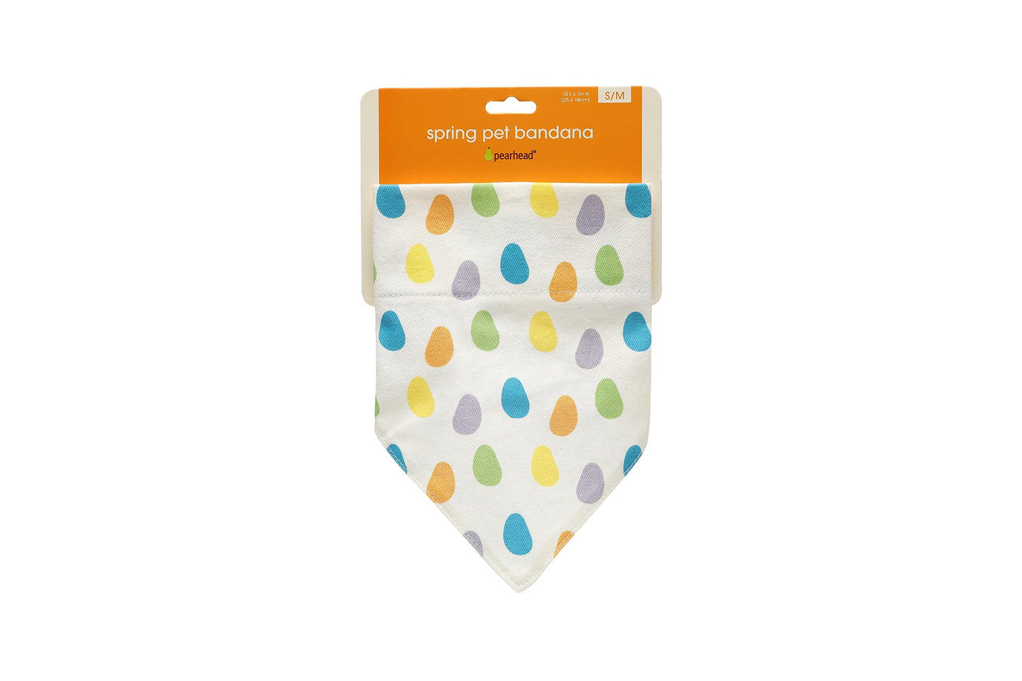 Pearhead Jelly Bean Dog Bandana, Easter Pet Scarf, Slip-On Collar Accessory for Small Medium Pets, Cute Puppy Costume, Spring Seasonal Pet Apparel